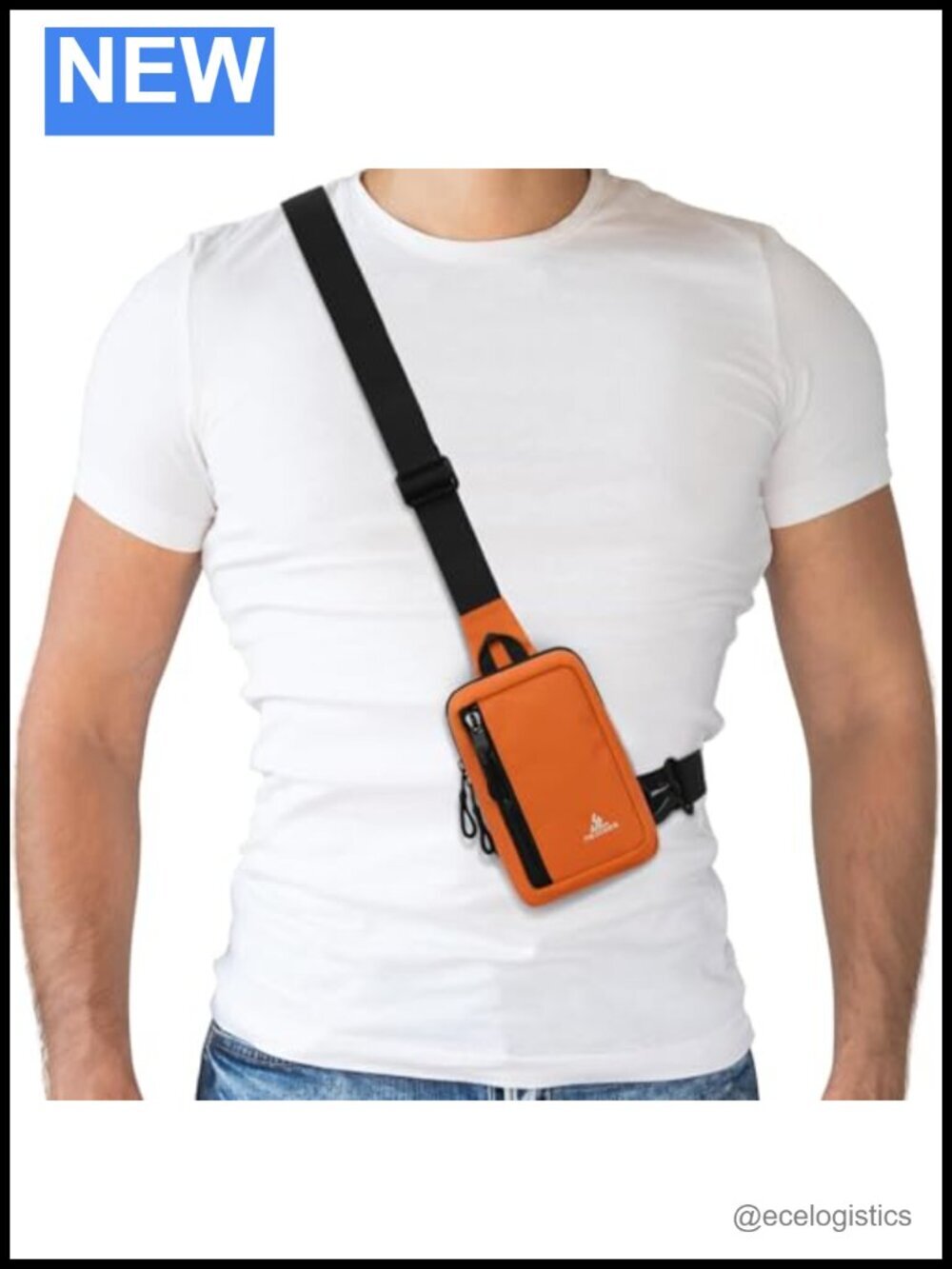 Mini Nylon Crossbody Sling Bag with Keyholder for Travel Running